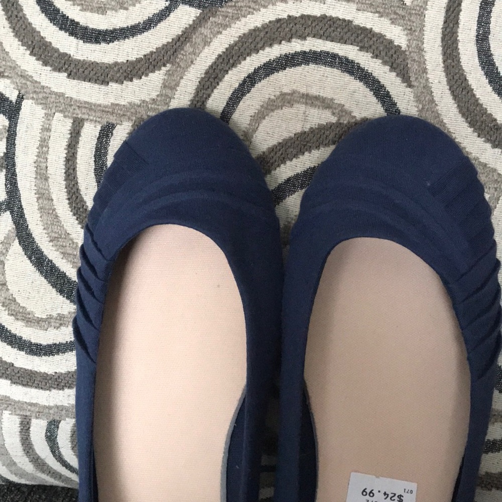NWOB Navy Blue Flats